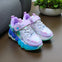 Purple with Laces & Lighting Sole Jogger Shoes SH7050B
